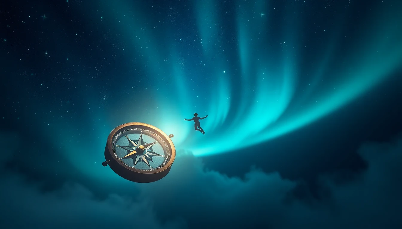 Ethereal dream journey through cosmic space